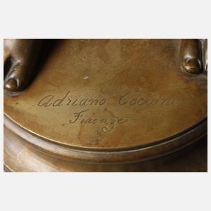 Adriano Cecioni, kleines Mädchen mit Hahn