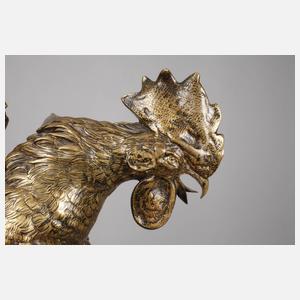 Adriano Cecioni, kleines Mädchen mit Hahn