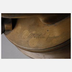 Adriano Cecioni, kleines Mädchen mit Hahn