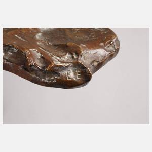 Paolo Troubetzkoy, Plakette mit Kind im Profil