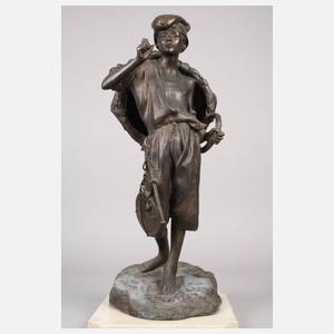 Achille D'Orsi, Fischer mit Korb und Waage