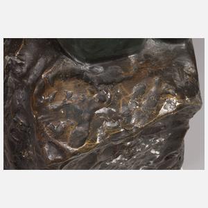 Große Bronzefigur ”Der Denker”