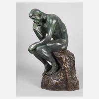 Große Bronzefigur ”Der Denker”111