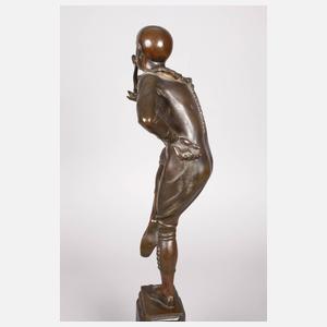 Pierrot als Schlangenbeschwörer