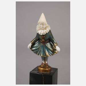 Carl Goldmann attr., Chryselephantin Pierrot