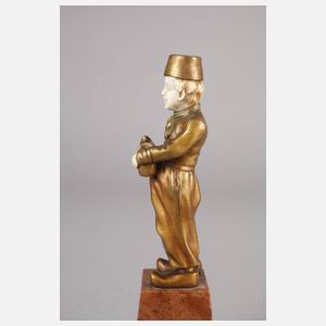 Chryselephantin Schuhmacherjunge