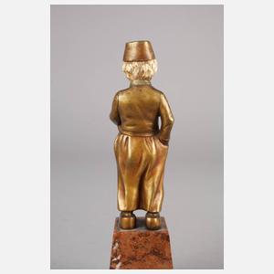 Chryselephantin Schuhmacherjunge