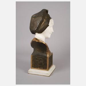 Paul François Berthoud, Mädchenbüste Chryselephantin