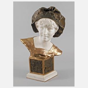 Paul François Berthoud, Mädchenbüste Chryselephantin