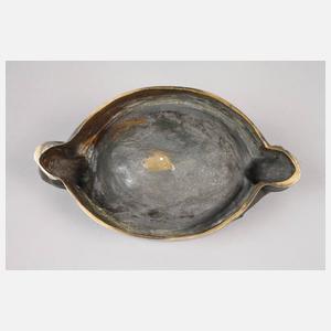 Otto Pilz, figürliche Bronzeschale mit Affen