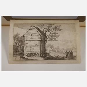 Abraham Bloemaert, Die verfallene Windmühle