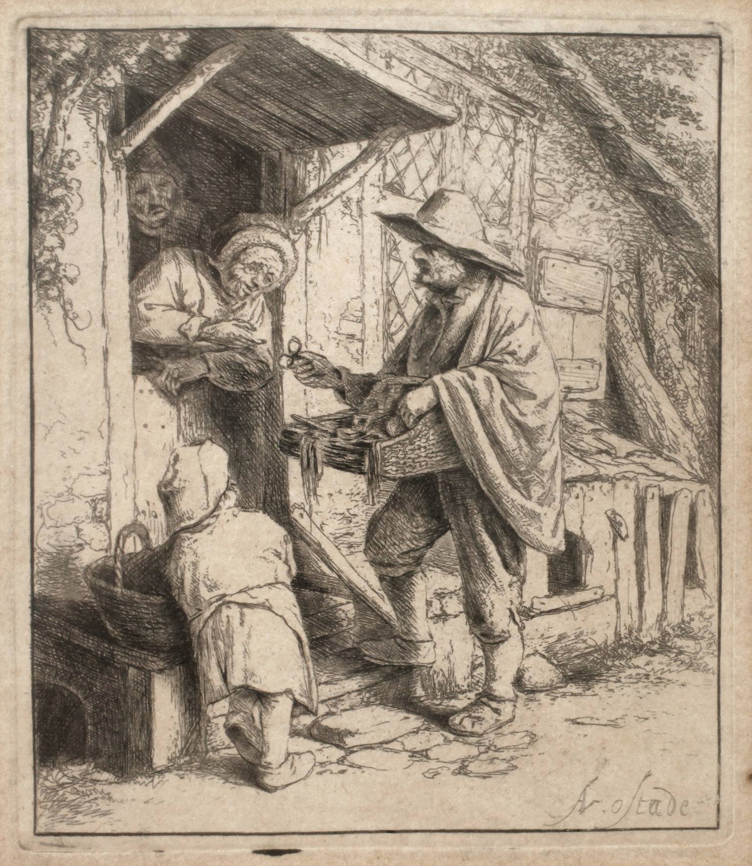 Adriaen von Ostade, ”Der Brillenverkäufer”