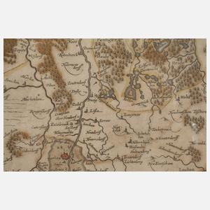 Johannes Janssonius, Kupferstichkarte der Lausitz