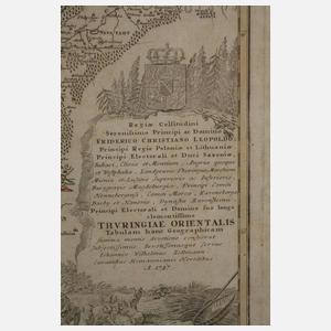 Homanns Erben, Kupferstichkarte Thüringen