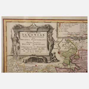 Hommans Erben, Kupferstichkarte Sachsen