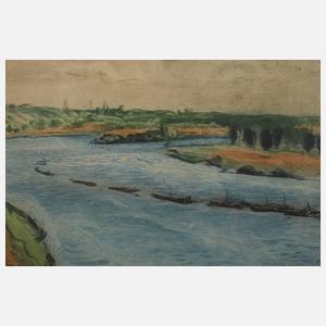 Pierre-August Renoir, ”Chalands sur la Seine”