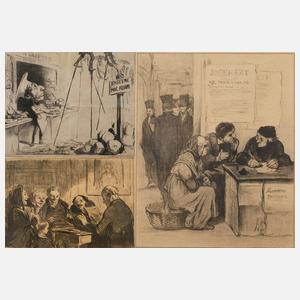 Honoré Daumier, Konvolut Karikaturen