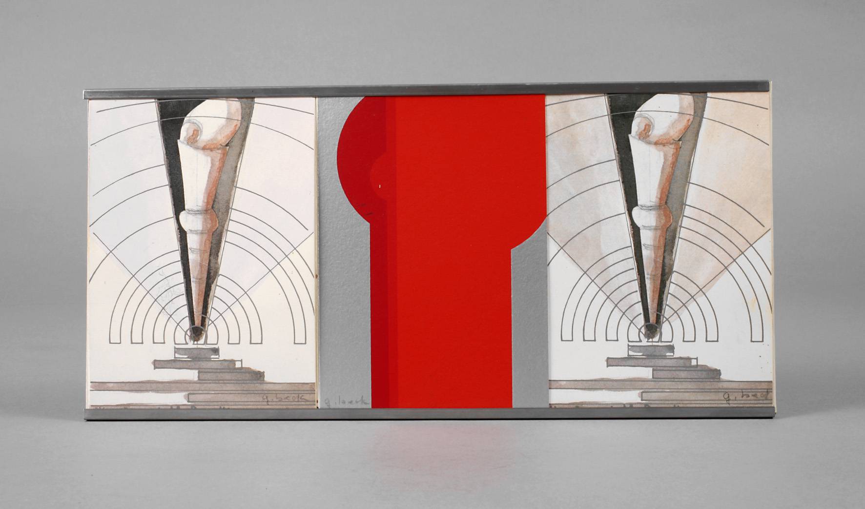 Prof. Gerlinde Beck, Drei Grafiken im Rahmen