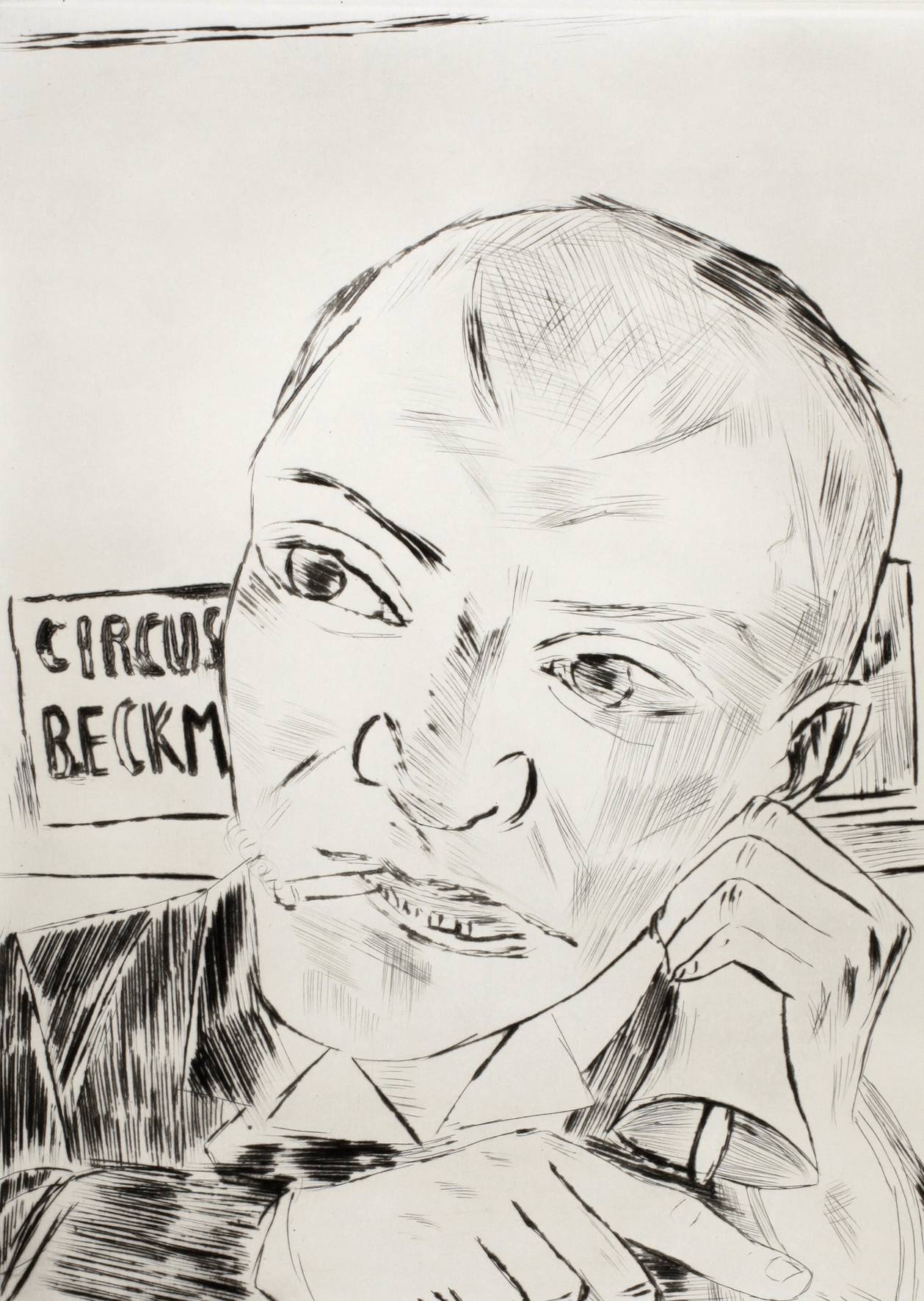 Prof. Max Beckmann, ”Der Ausrufer”