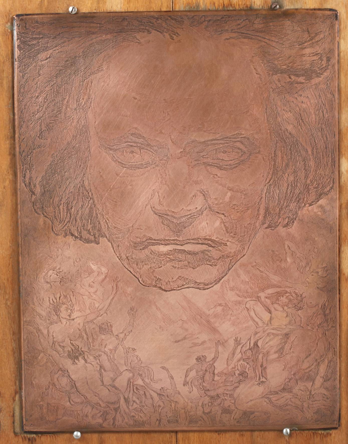 Fritz Buchholz, Radierplatte zu ”Beethoven”