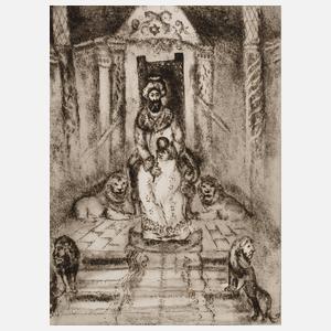 Marc Chagall, ”Salomon auf dem Thron”