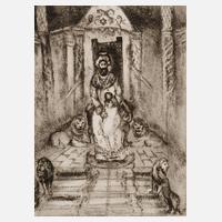 Marc Chagall, ”Salomon auf dem Thron”111