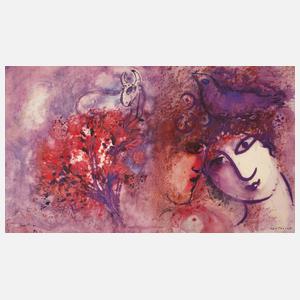 Nach Marc Chagall, Das Paar mit der Taube