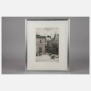 Prof. Conrad Felixmüller, Rom – Villa Medici