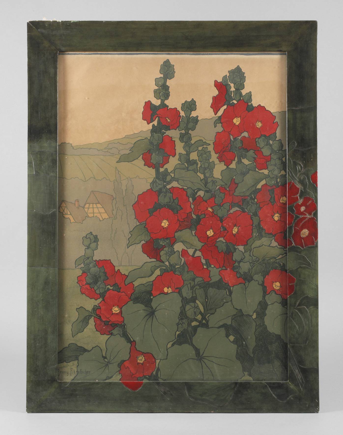 Jenny Fikentscher, Rote Stockrosen