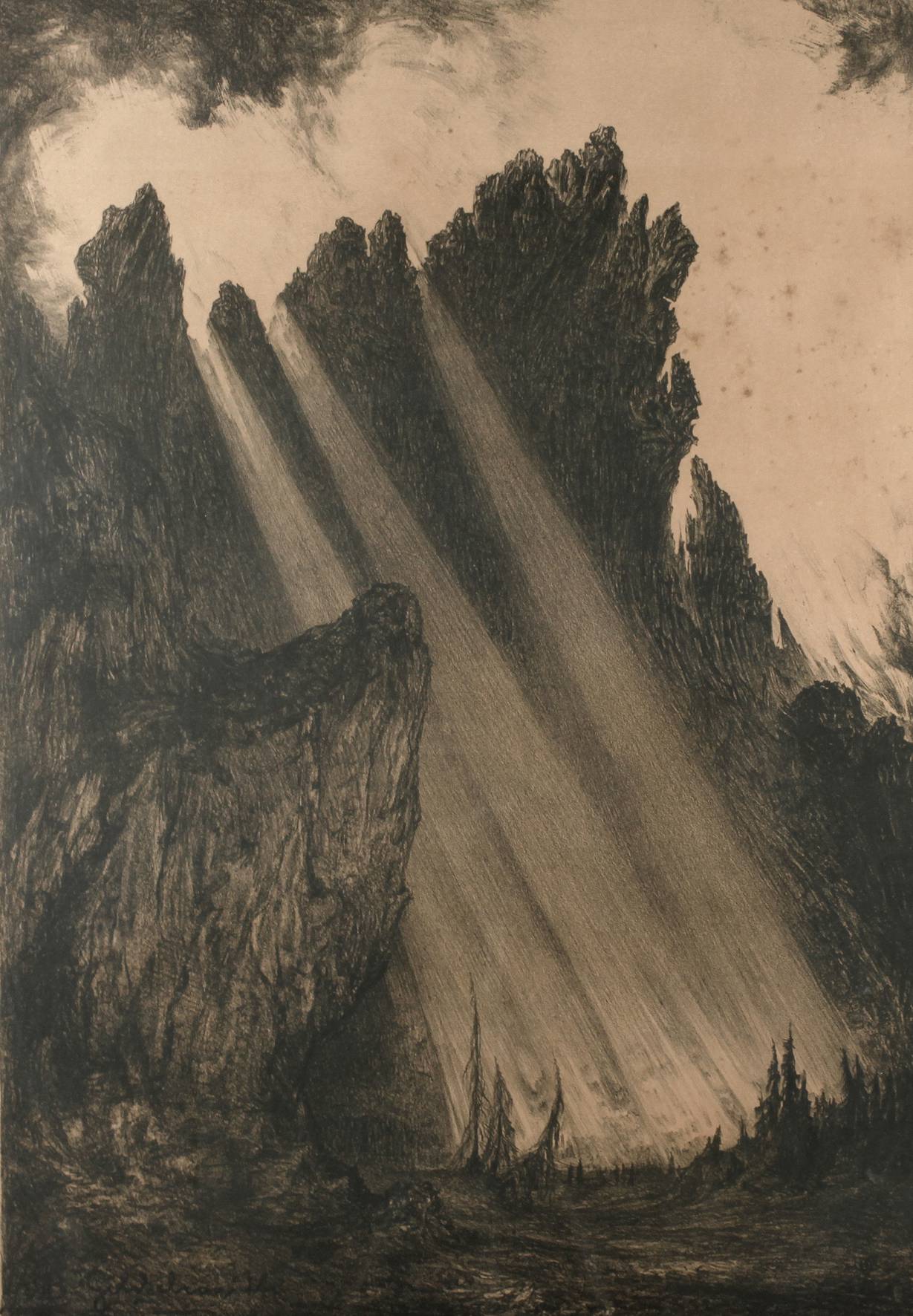 Prof. Bruno Goldschmitt, Im Gebirge