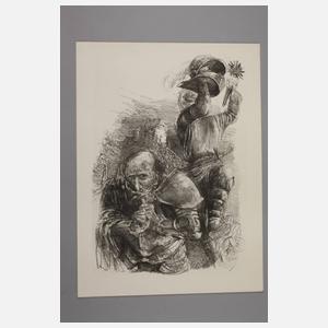 Prof. Bernhard Heisig, ”Ritter und Bauer”