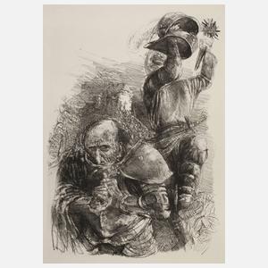 Prof. Bernhard Heisig, ”Ritter und Bauer”