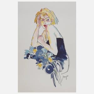 Wolfgang Joop, ”Blondes Model im kleinen Blauen”