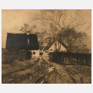 August Kaul, Abend auf dem Land