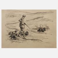 Max Liebermann, ”Jäger mit Hunden in den Dünen”111