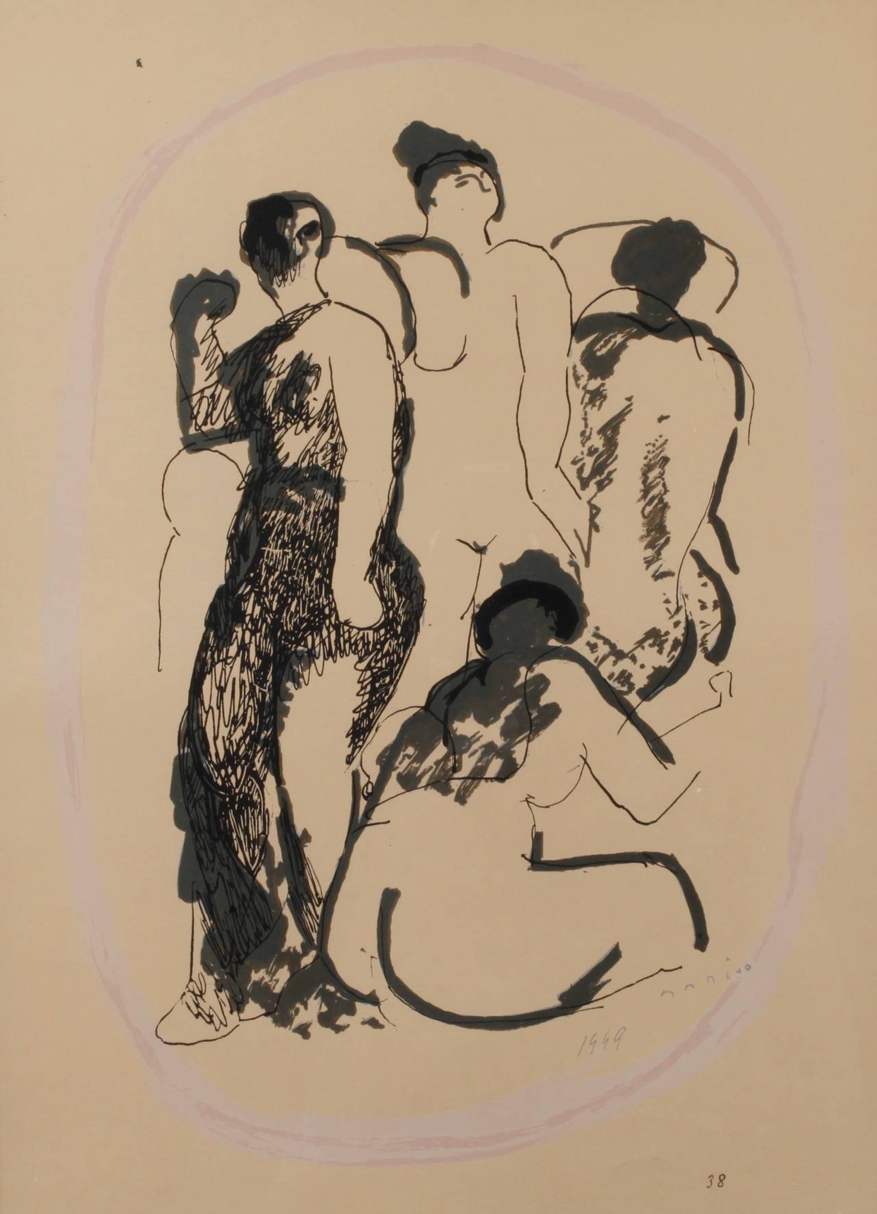 Marino Marini, Figurative Komposition