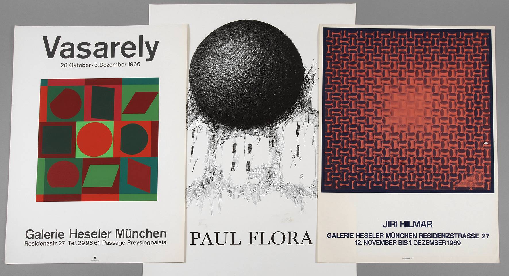 Konvolut Künstlerplakate