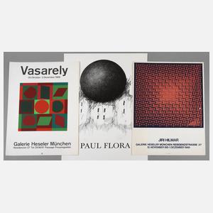 Konvolut Künstlerplakate