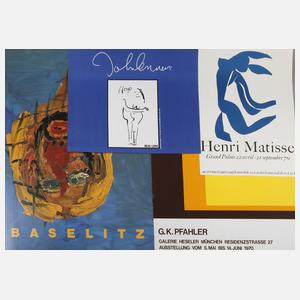 Konvolut Künstlerplakate