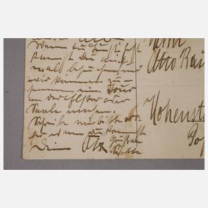 Prof. Otto Dix, Eigenhändige Postkarte