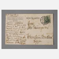 Prof. Otto Dix, Eigenhändige Postkarte111