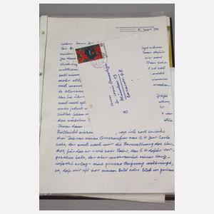 Prof. Erich Heckel, Konvolut Schriftverkehr