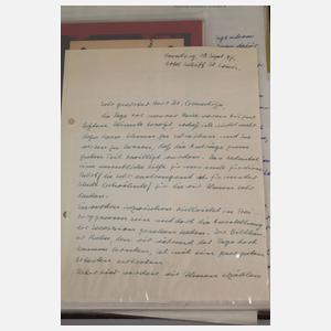 Prof. Erich Heckel, Konvolut Schriftverkehr