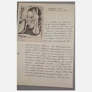 Prof. Erich Heckel, Konvolut Schriftverkehr