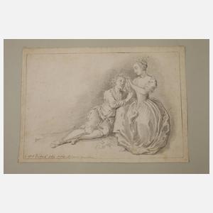 Christian Wilhelm E. Dietrich, Junges Liebespaar