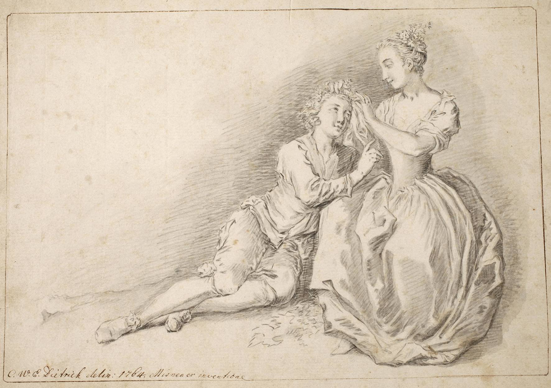 Christian Wilhelm E. Dietrich, Junges Liebespaar