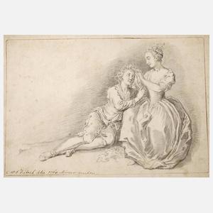 Christian Wilhelm E. Dietrich, Junges Liebespaar