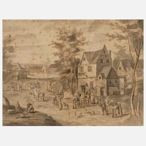 Daniel Marot, Auf dem Dorfplatz