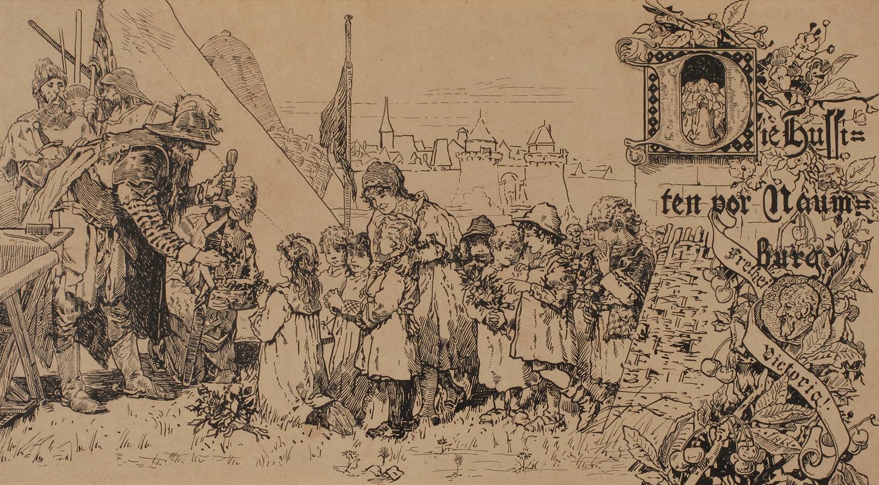 Carl Gehrts, attr., ”Die Hussiten vor Naumburg”