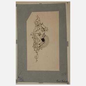 Prof. Carl Gehrts, Zeichnungskonvolut